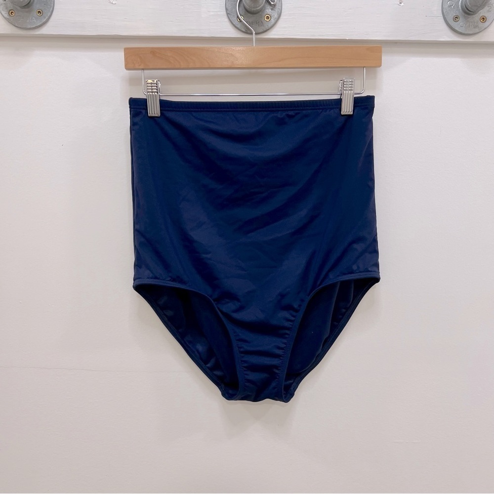 Lands end super high waisted supportive swim bottoms